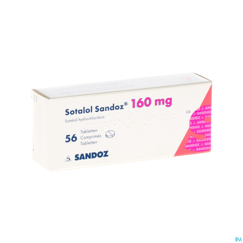 Sotalol sandoz comp 56 x 160 mg