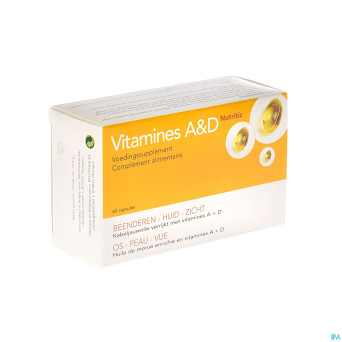 Vit a + d nutritic    caps 60 7300