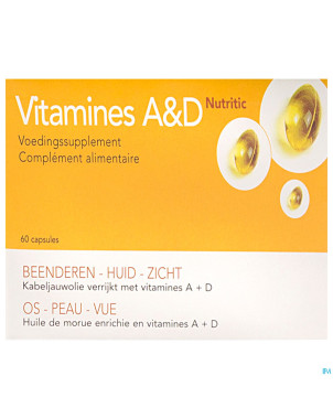 Vit a + d nutritic    caps 60 7300