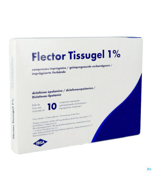 Flector tissugel compres impreg 10