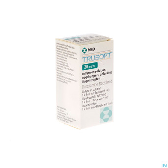 Trusopt ocumeter plus 20mg/ml collyre sol 5 ml