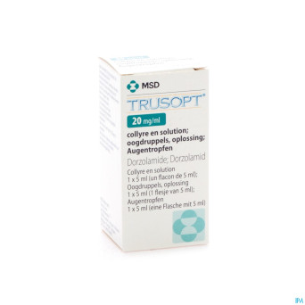 Trusopt ocumeter plus 20mg/ml collyre sol 5 ml