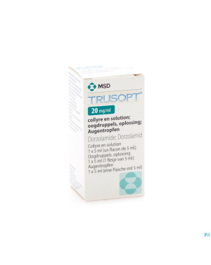 Trusopt ocumeter plus 20mg/ml collyre sol 5 ml