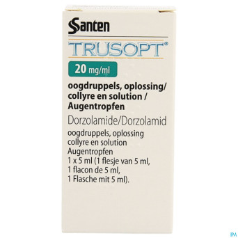 Trusopt ocumeter plus 20mg/ml collyre sol 5 ml