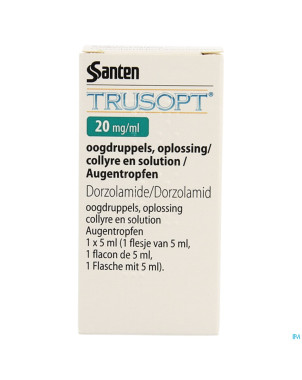 Trusopt ocumeter plus 20mg/ml collyre sol 5 ml