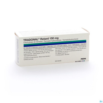 Tradonal retard caps 60 x 150 mg