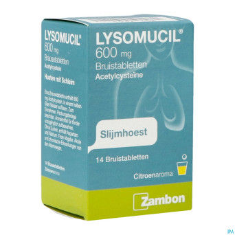 Lysomucil 600 comp eff 14 x 600 mg