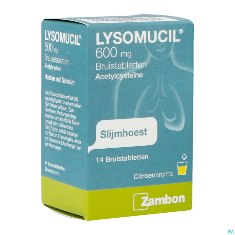 Lysomucil 600 comp eff 14 x 600 mg