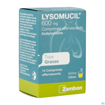 Lysomucil 600 comp eff 14 x 600 mg