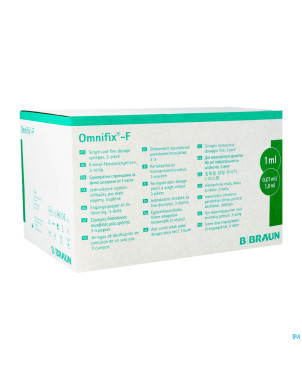 Omnifix ser luer  100x 1ml centr.