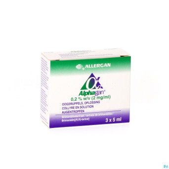 Alphagan 0,2% collyre 3x5ml