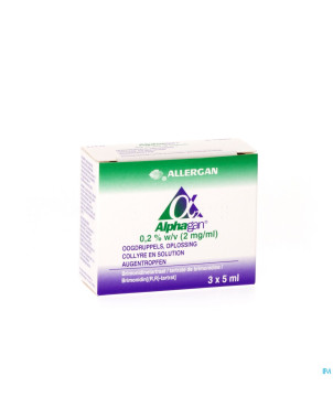 Alphagan 0,2% collyre 3x5ml