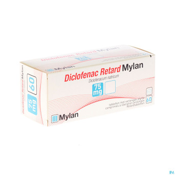 Diclofenac retard mylan 75 mg tabl 60 x 75 mg