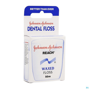 Johnson reach dental floss waxed  50m