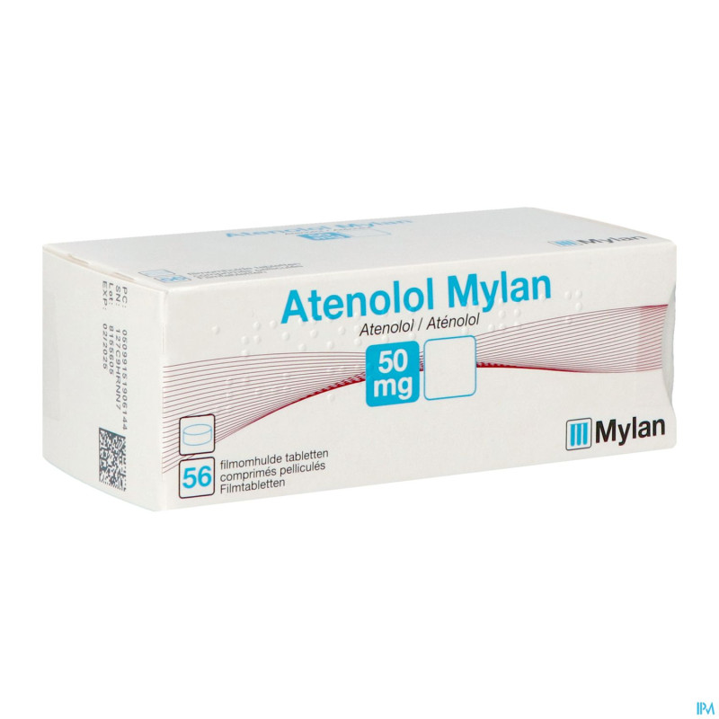 Atenolol viatris 50mg comp 56