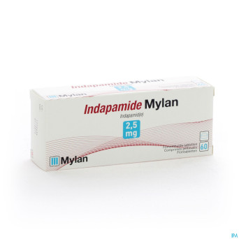 Indapamide mylan tabl 60x2,5 mg