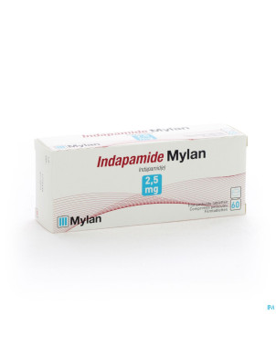 Indapamide mylan tabl 60x2,5 mg