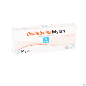 Oxybutynine hcl mylan tabl  30x5 mg