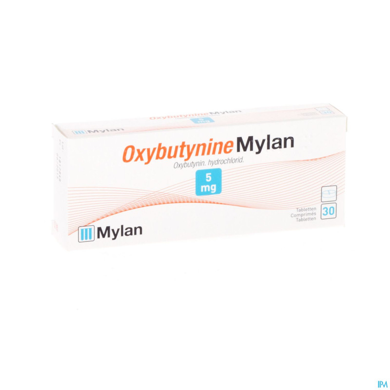 Oxybutynine hcl mylan tabl  30x5 mg