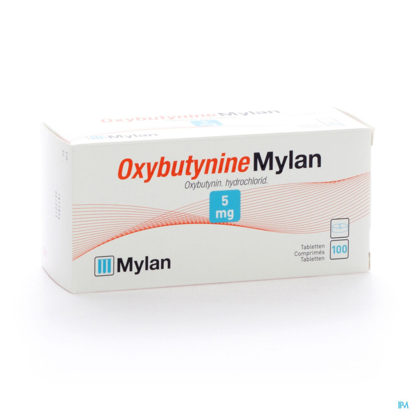 Oxybutynine hcl mylan tabl 100x5 mg