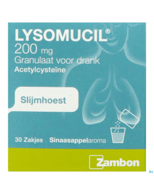 Lysomucil 200 gran sach 30 x 200 mg