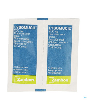 Lysomucil 200 gran sach 30 x 200 mg