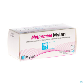 Metformine viatris 500mg comp 60