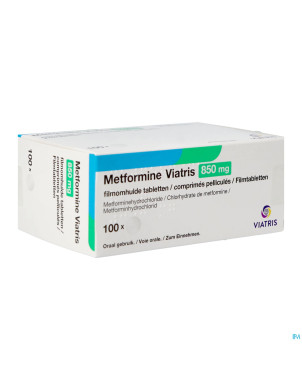 Metformine viatris 850mg comp 100