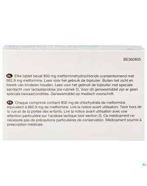 Metformine viatris 850mg comp 100