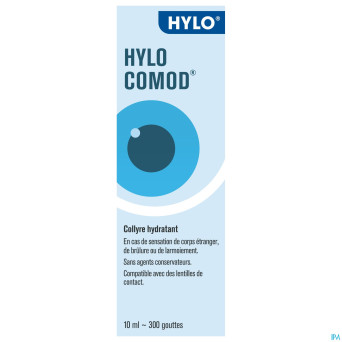 Hylo-comod gutt oculaires 10ml