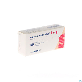 Alprazolam sandoz tabl 50 x 1,00mg new sandoz