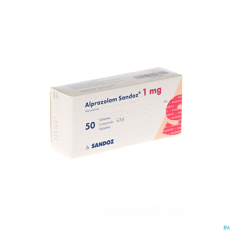 Alprazolam sandoz tabl 50 x 1,00mg new sandoz
