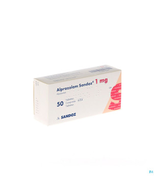 Alprazolam sandoz tabl 50 x 1,00mg new sandoz