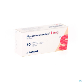 Alprazolam sandoz tabl 50 x 1,00mg new sandoz