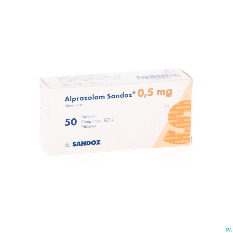 Alprazolam sandoz tabl 50 x 0,50mg new sandoz