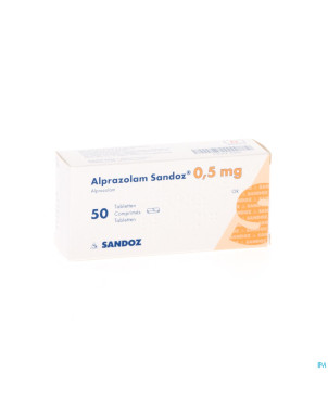 Alprazolam sandoz tabl 50 x 0,50mg new sandoz