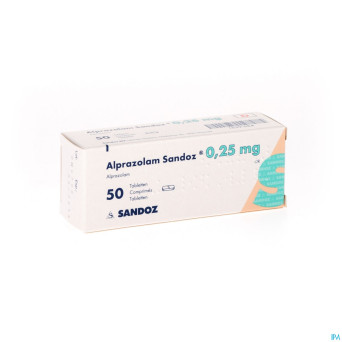 Alprazolam sandoz tabl 50 x 0,25mg new sandoz