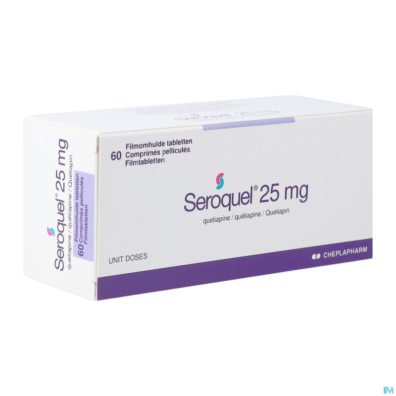 Seroquel  25 comp  60 x  25 mg ud
