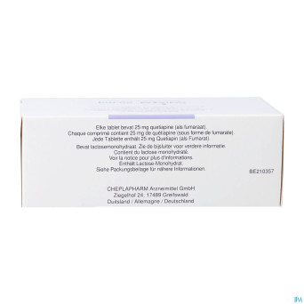 Seroquel  25 comp  60 x  25 mg ud