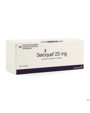 Seroquel  25 comp  60 x  25 mg ud