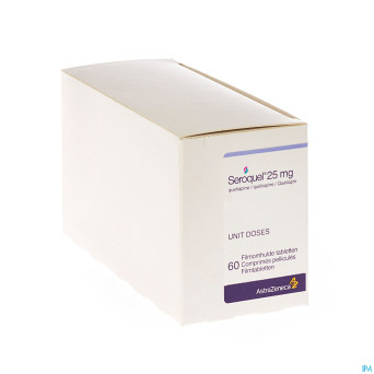 Seroquel  25 comp  60 x  25 mg ud