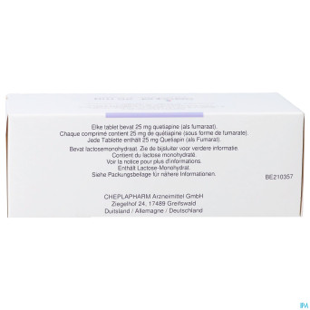 Seroquel  25 comp  60 x  25 mg ud