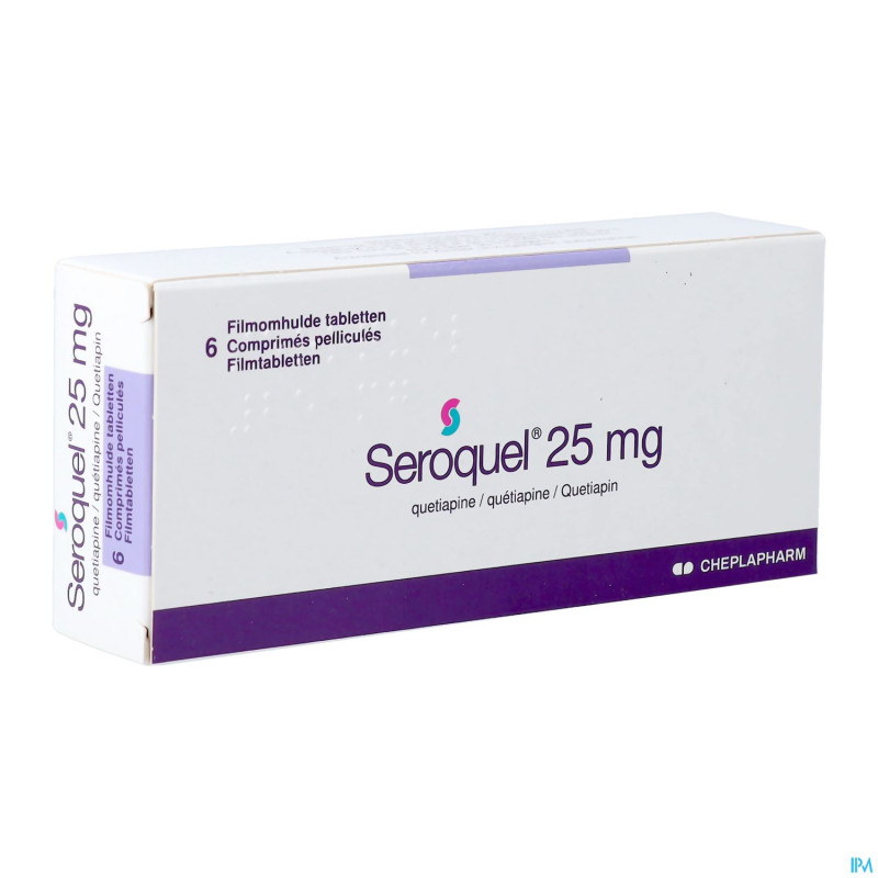 Seroquel  25 comp   6 x  25 mg