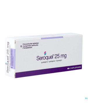 Seroquel  25 comp   6 x  25 mg