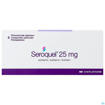 Seroquel  25 comp   6 x  25 mg