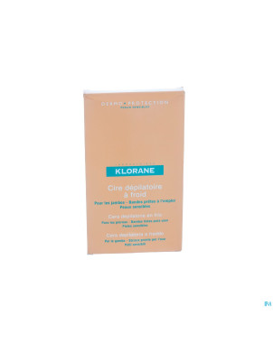 Klorane depil cire froide jambes 6 bandes
