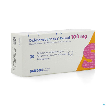 Diclofenac retard sandoz tabl 30 x 100 mg