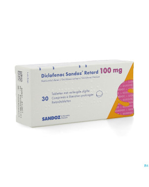 Diclofenac retard sandoz tabl 30 x 100 mg