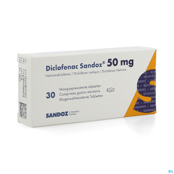Diclofenac sandoz  50mg tabl  30x 50mg