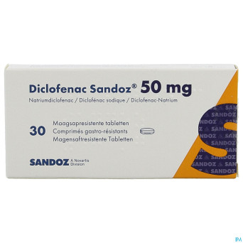 Diclofenac sandoz  50mg tabl  30x 50mg